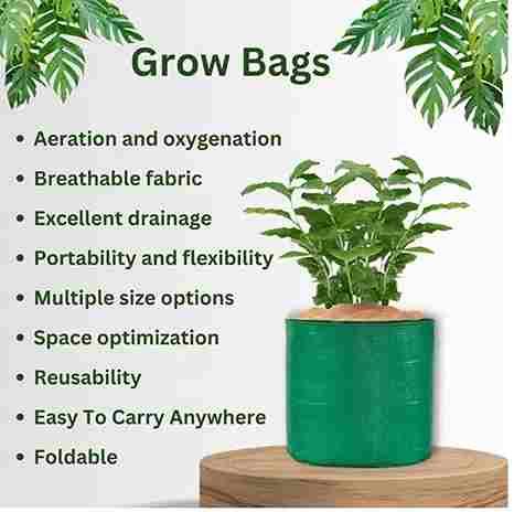 Geo-Grow⢠-Geofabric Grow Bags for Planting - 5pcs Combo |š„Free 100 Vegetable Seeds Mix Varietyš„