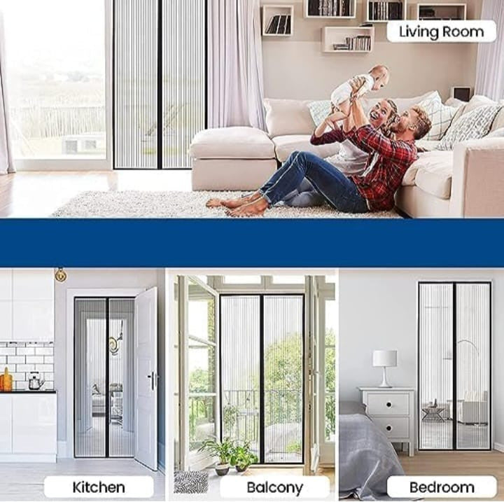 Magnetic Mosquito Screen Door (Premium Quality) @ Just