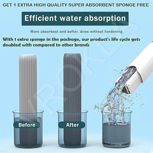 QuickMop™ – 2-in-1 Mop | Self-Squeezing Roller | Lightweight & Space-Saving